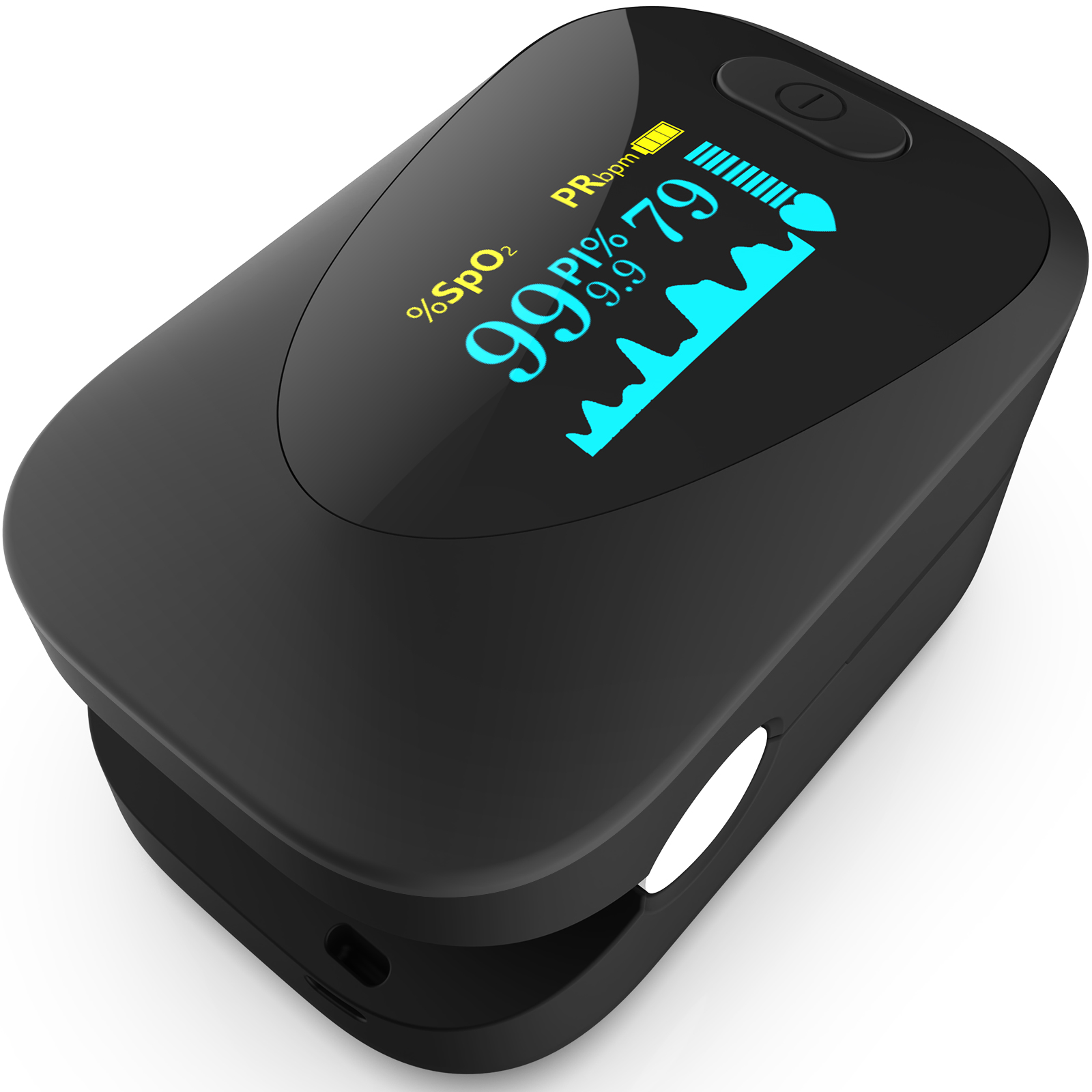 Pi Display - C6AO เครื่องวัดออกซิเจนในเลือดที่ปลายนิ้ว เครื่องวัดความอิ่มตัวของออกซิเจนในเลือด SpO2 พร้อมจอแสดงผล OLED