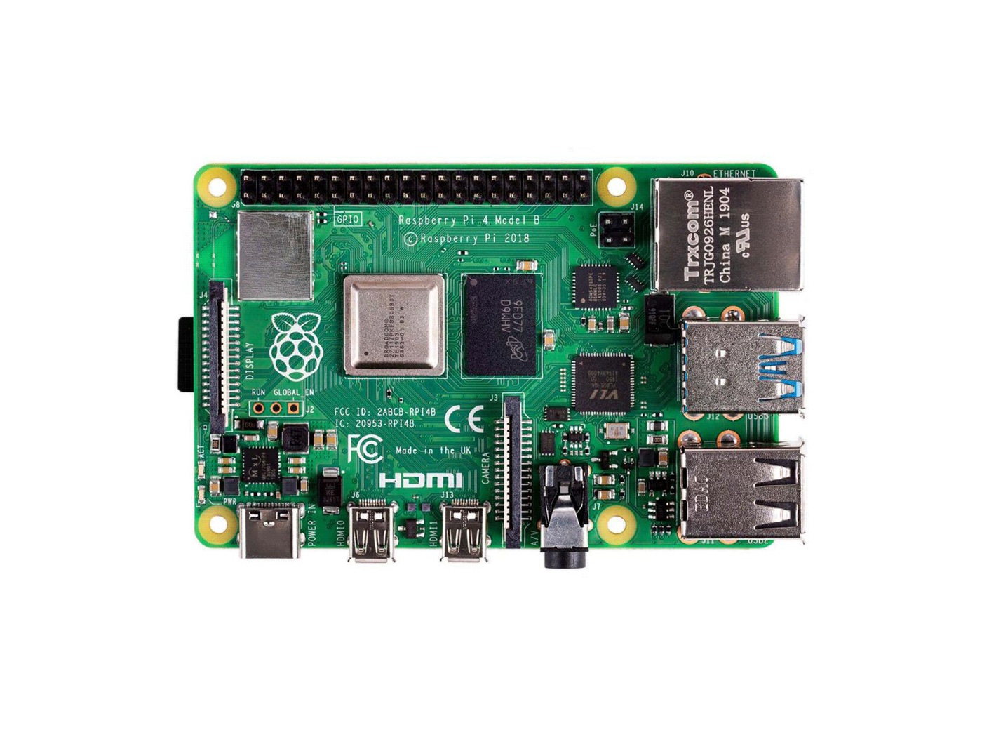 Pi 4 Case - คอมพิวเตอร์ Raspberry Pi 4 รุ่น B,