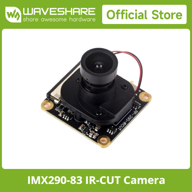 Raspberry Pi Global Shutter Camera Imx296 - กล้อง Waveshare IMX290-83 IR-CUT, เซ็นเซอร์กล้อง Starlight,