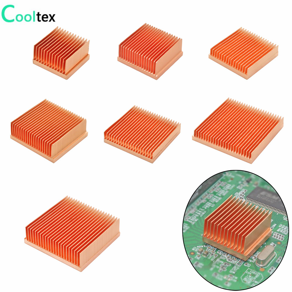 Pi Power Supply - DIY ฮีทซิงค์ทองแดงบริสุทธิ์ Skiving Fin ฮีทซิงค์หม้อน้ํา Cooler