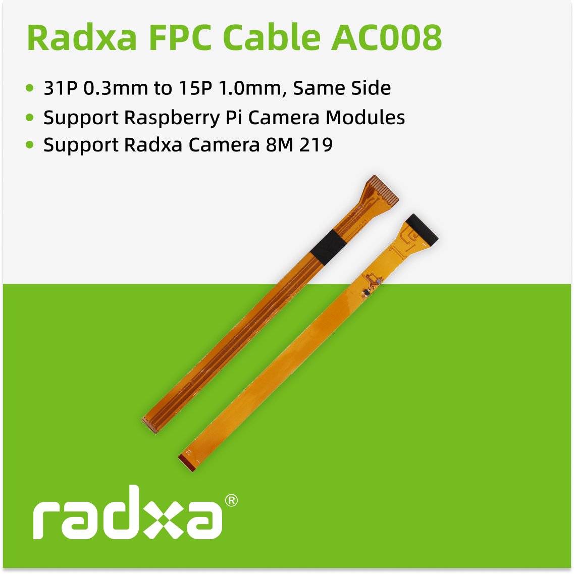 Pi Camera Cable - สายเคเบิล FPC สำหรับกล้อง Radxa 8M 219
