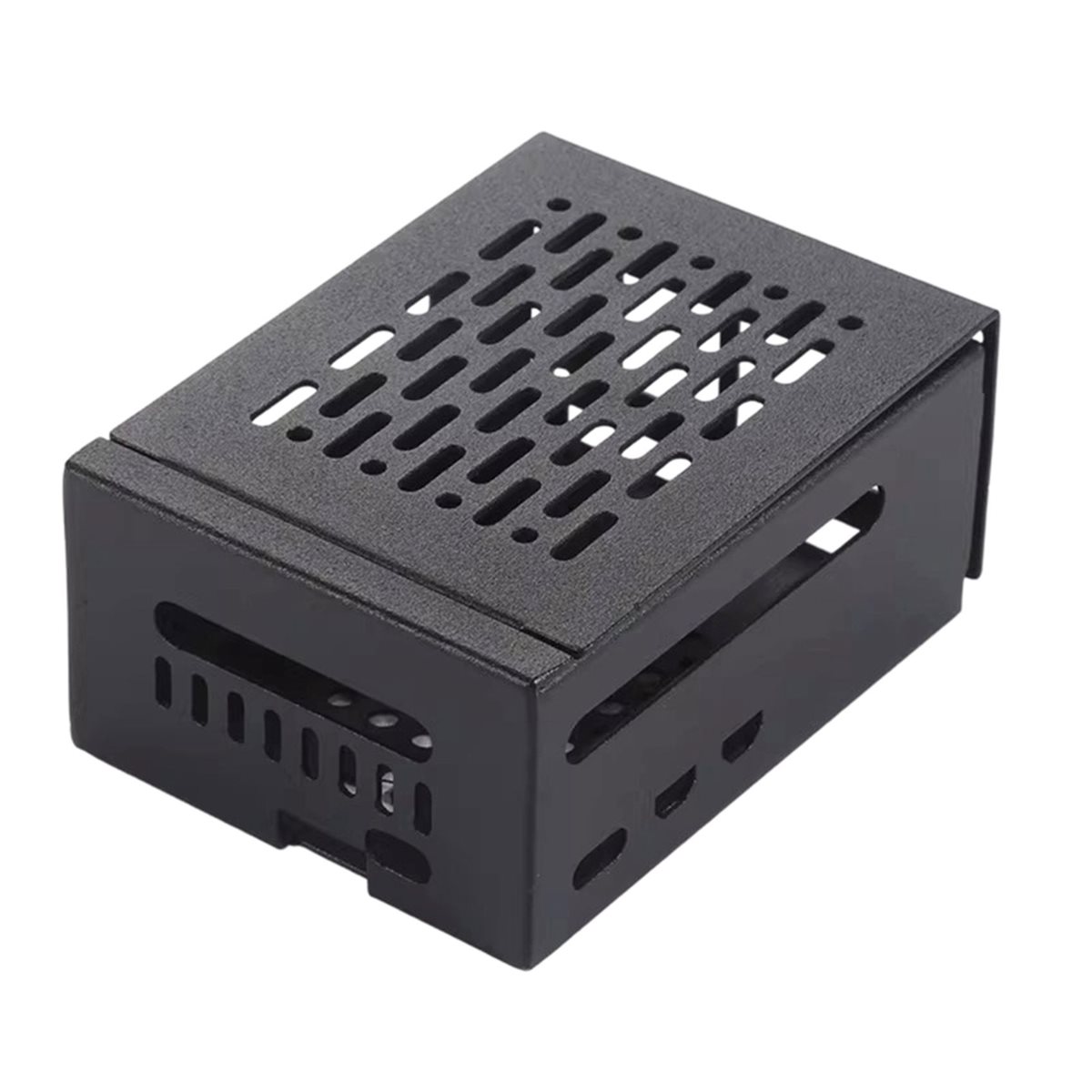 Pi 5 Case - เคสโลหะ HGHO พร้อมพัดลมระบายความร้อนสำหรับ Raspberry Pi 5