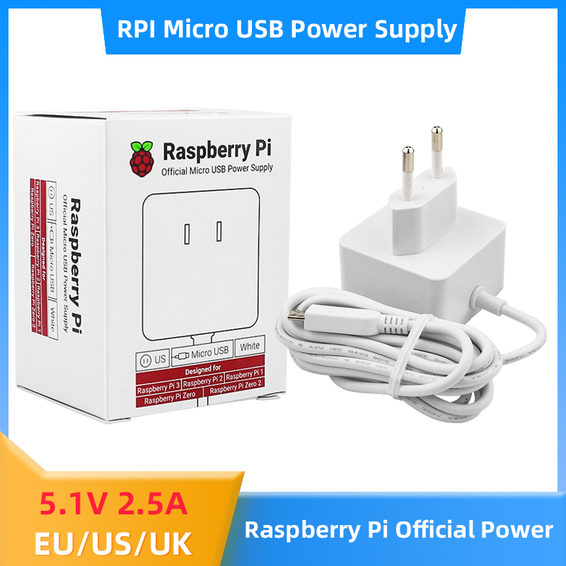 Raspberry Pi 12.5W 5.1V 2.5A M - Pi Power Supply บทวิจารณ์และราคา