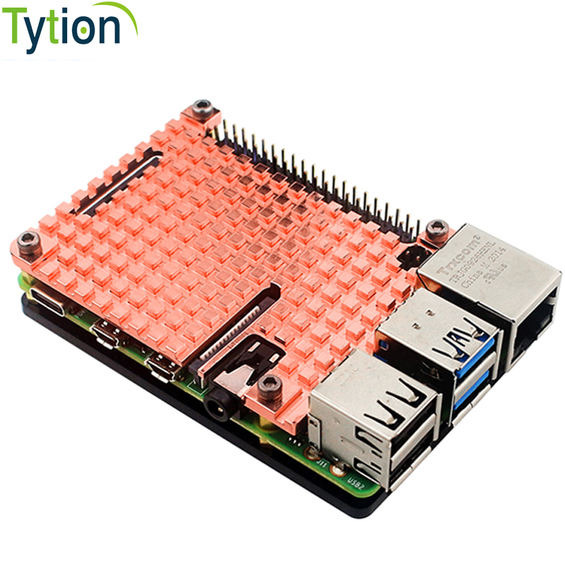 Raspberry Pi 4B ฮีทซิงค์ทองแดง - Pi 4 Case บทวิจารณ์และราคา