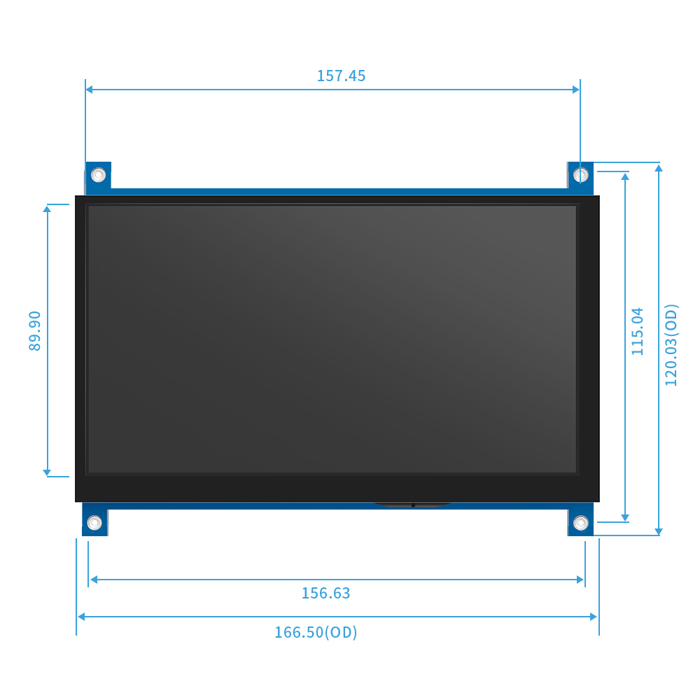 IPS 7นิ้ว AIDA64จอแสดงผล LCD M - Raspberry Pi 4 บทวิจารณ์และราคา