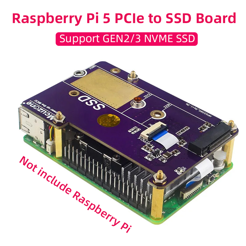 Raspberry Pi 5 PCIe TO M.2 Nvm - Pi 5 Case บทวิจารณ์และราคา