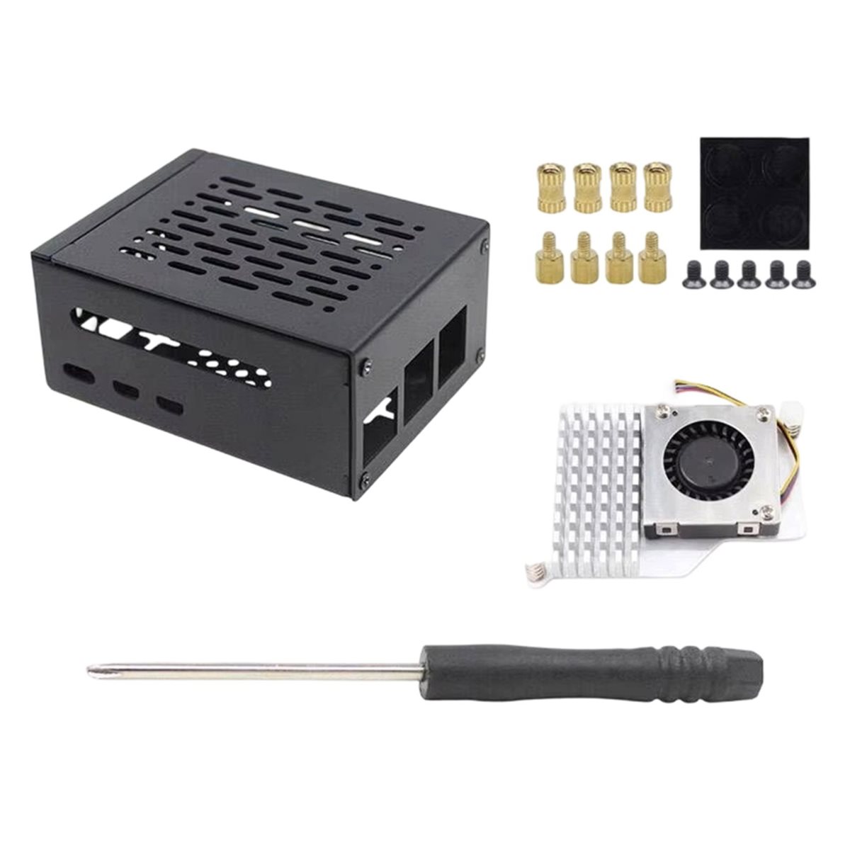 เคสโลหะ HGHO พร้อมพัดลมระบายคว - Pi 5 Case บทวิจารณ์และราคา